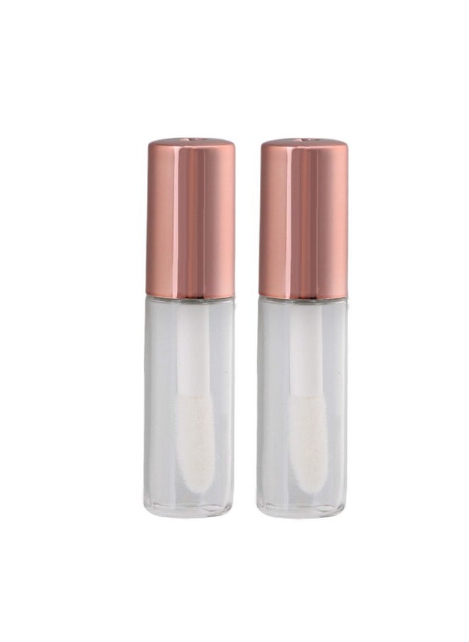 RDEXP - 1.2Ml Mini Refillable Travel Empty Lip Gloss Bottle Tube Vials Containers Inner Stopper Set Of 20 Rose Gold - Image 1