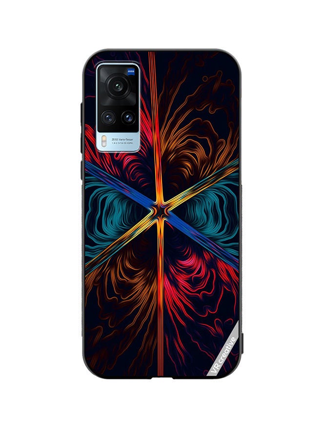VR CREATIVE Protective Case Cover For Vivo X60 Flower Design Multicolour - Image 1