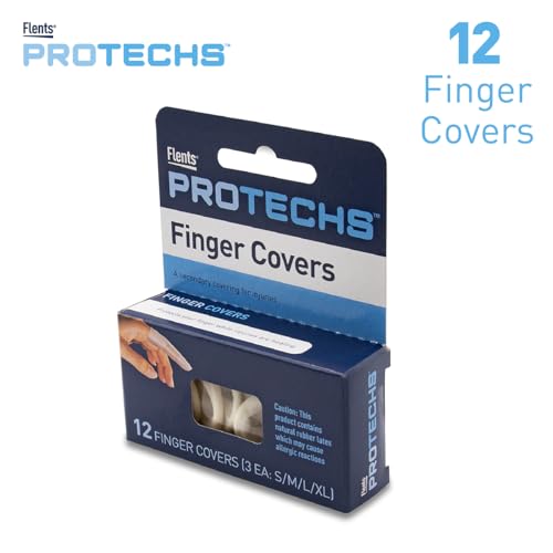 Flents First Aid Finger Covers, 12 Count, Small, Medium, Large, X-Large, Protects Finger While Healing From Injury (3 Pairs Each of S/M/L/XL) (69626) - Image 2