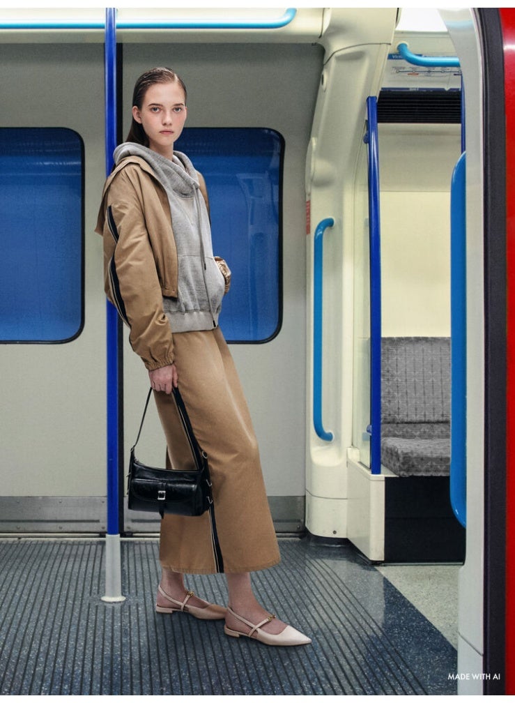 CHARLES & KEITH Bryna Belted Shoulder Bag & Crossbody Bag - Black - Image 4