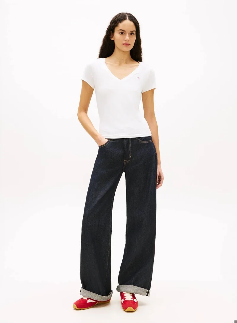 TOMMY JEANS V-Neck Slim T-Shirt