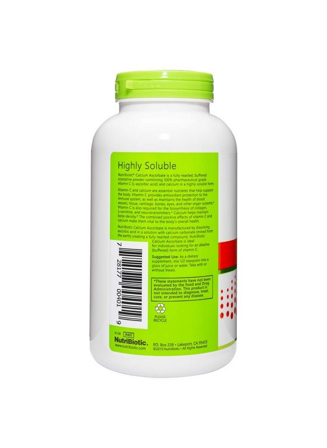Nutribiotic - Calcium Ascorbate Vitamin C Powder 16 Oz ; Essential Antioxidant & Collagen Supplement Buffered With Calcium ; Nonacidic & Easier On Digestion Than Ascorbic Acid ; Gluten & Gmo Free - Image 1