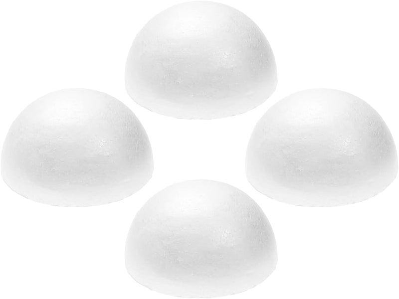 EVER SHINE 8" Craft Foam Half Ball - Smooth Half Foam Polystyrene Balls for Craft and Project, Pack of 4 - Image 3