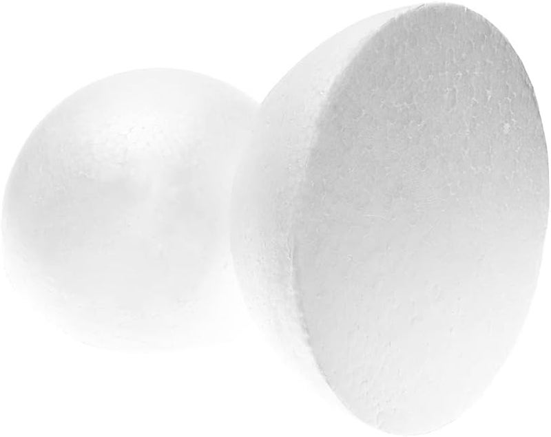 EVER SHINE 8" Craft Foam Half Ball - Smooth Half Foam Polystyrene Balls for Craft and Project, Pack of 4 - Image 2