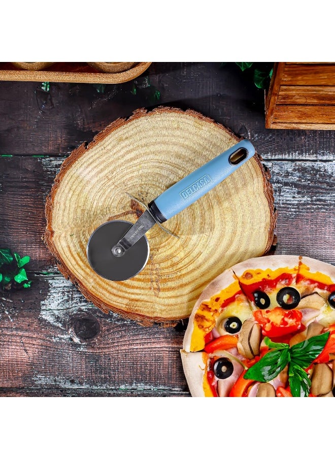DELCASA Delcasa DC3343 Stainless Steel Pizza Cutter, Silver  - Image 4