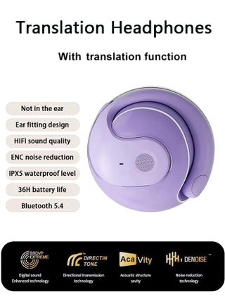 Headphones Bone Conduction Earphone AI translation ,Water proof Open Ear Sports Bluetooth Headphones Wireless Earbuds With Noise Cancellation - pzsku/Z2BB35265076CAC9630D1Z/45/1749437919/56b80b8c-9a02-4148-8069-1050c0e4968a