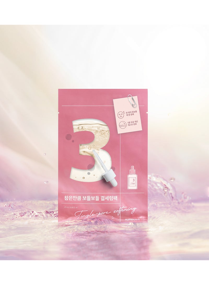 نامبوزين No.3 Sheet Mask | Tingle-Pore Softening Sheet Mask | Hydrating Soothing Face Serum For All Skin Types 1 box (10EA) - Image 4
