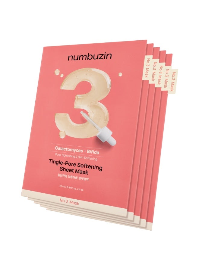 نامبوزين No.3 Sheet Mask | Tingle-Pore Softening Sheet Mask | Hydrating Soothing Face Serum For All Skin Types 1 box (10EA) - Image 1