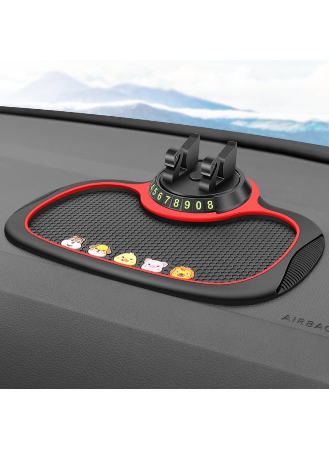 Car Mobile Phone Car Holder New Navigation Car Multifunctional Swan Three-in-one Center Console Anti-slip Mat