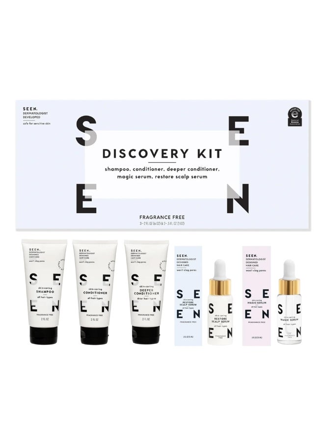 SEEN Discovery Kit Scented NonComedogenic Hair Set DermatologistDeveloped Safe for Sensitive Acne Prone Skin - Image 2