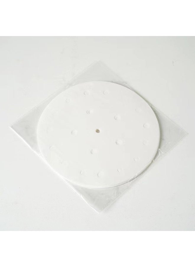 Generic - Thickened Steamer Paper Round Perforated Non-stick High Temperature Resistant Steamer Paper Buns Paper Pad Roast Duck Cake Pad Paper Parchment Paper-Color:200 Sheets-Specifications:5.5 Inches 14cm - Image 1