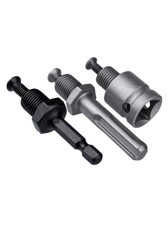 Yakamoz Yakamoz 3Pcs 1/2-20 UNF Mount Thread Drill Chuck Shank Adapter Set, SDS-Plus Shank for Rotary Hammer Drill | 1/4" Hex Shank for Impact Driver | 1/2" Drive Female Adapter for Air Impact Wrench  - Image 3