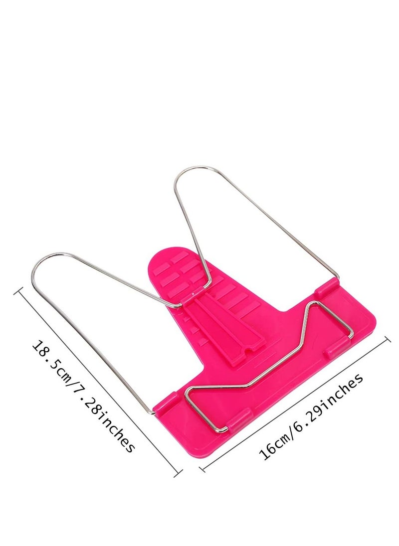 Excefore - Book Stand for Reading, Book Holder Adjustable Cookbook Documents Holder Portable Sturdy Bookstands, for Recipes, Textbooks, Phone, Tablet - Image 1
