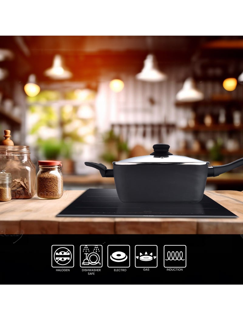 MILLERHAUS Millerhaus Blossom Sqaure Pan 25.8cm Press Aluminium  - Image 3
