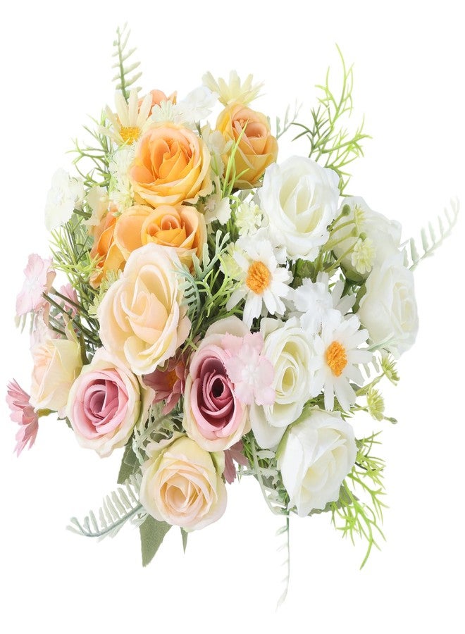 Cyblinia Artificial Flowers 3 Pack Artificial Fake Flowers Bouquet Wedding Bouquets Decorations Plastic Floral for Party Home Décor - Image 1