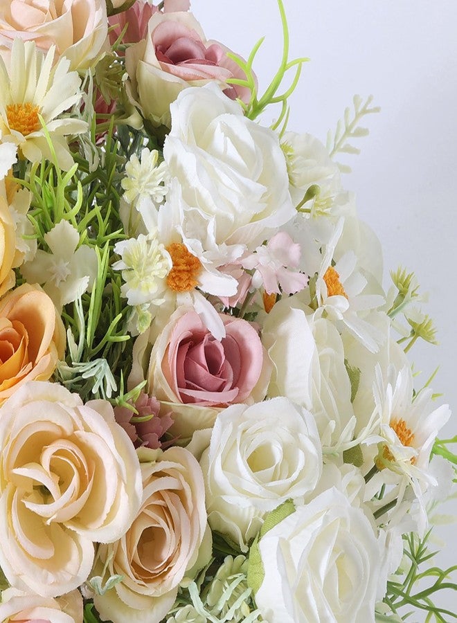 Cyblinia Artificial Flowers 3 Pack Artificial Fake Flowers Bouquet Wedding Bouquets Decorations Plastic Floral for Party Home Décor - Image 3