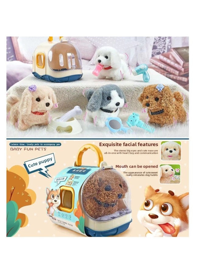 Chao Sheng Toy 966 Children's Play-house Toy Simulation Walking Will Call Rabbit Puppy Toy Gift Prize-Color:021 Puppy + Small House - Image 5