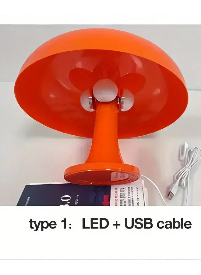 1pcs LED Mushroom Table Lamp For Hotel Bedroom Bedside Living Room Decoration Lighting Modern Minimalist Desk Lights