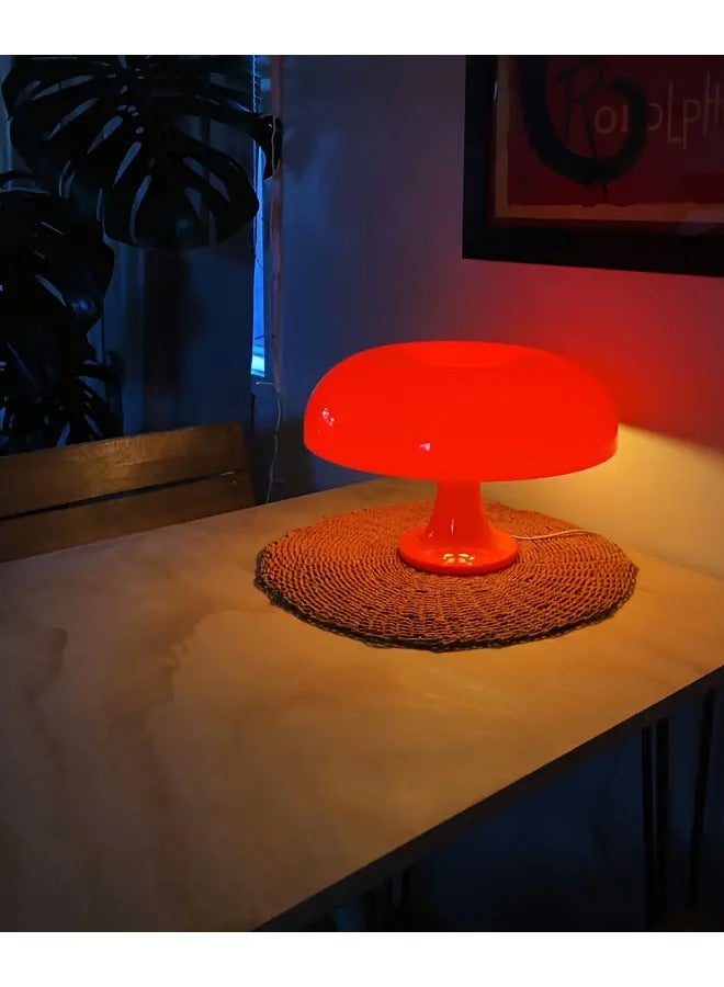 1pcs LED Mushroom Table Lamp For Hotel Bedroom Bedside Living Room Decoration Lighting Modern Minimalist Desk Lights