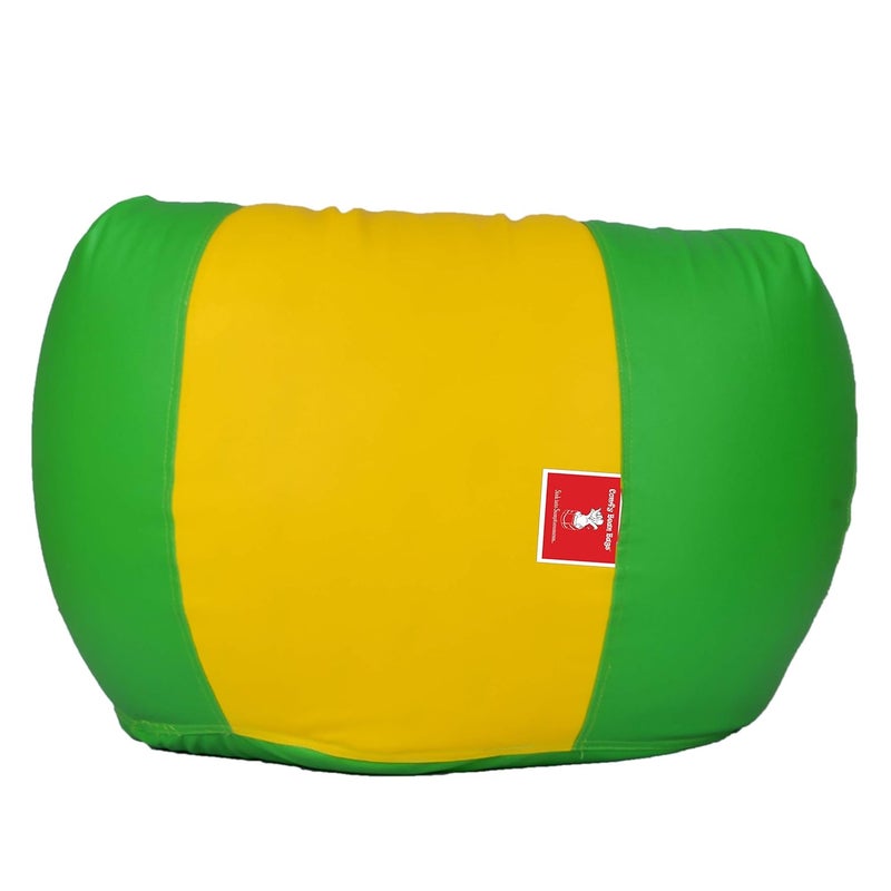 ComfyBean Bean Bag Cover Without Fillers Bean Bag Size XXXL Color Green Yellow - Image 3
