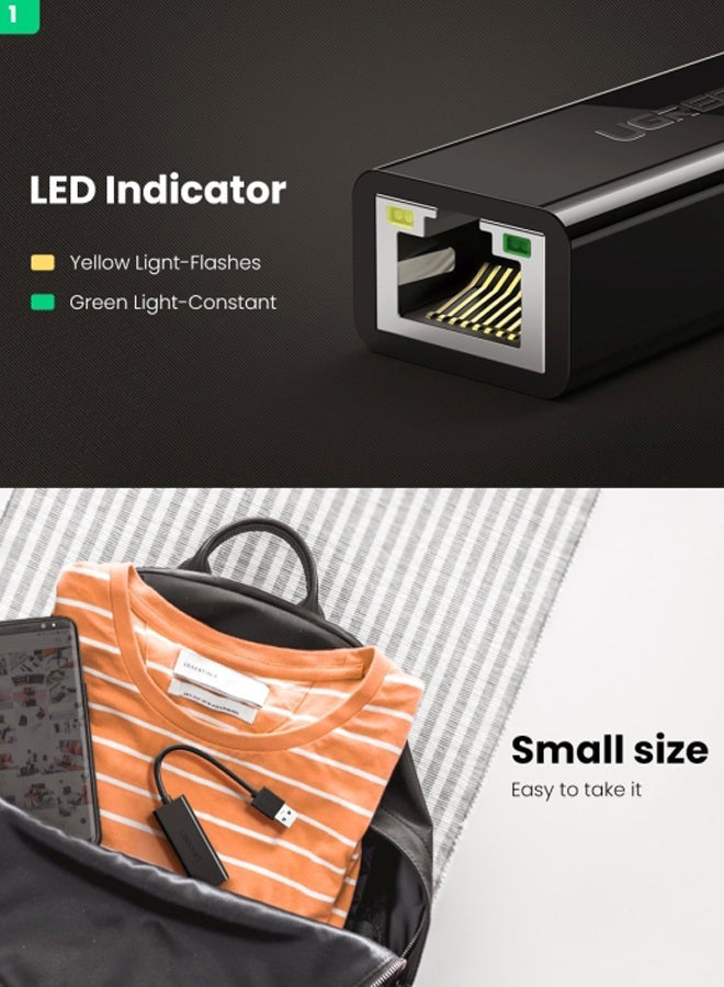 Ugreen USB 3.0 To RJ45 Gigabit Ethernet Adapter - Image 3