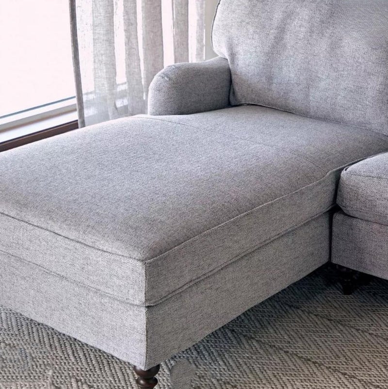 Cozy Homes Modern L-Shaped Sectional Sofa in Light Grey - Image 4