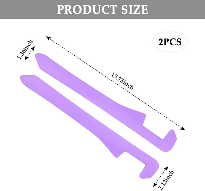 IHOTDER Car Seat Gap Filler, Super Flexible Car Side Organizer, Interior Accessories for Tightly Filling Gaps (Purple/2PCS) - Image 2