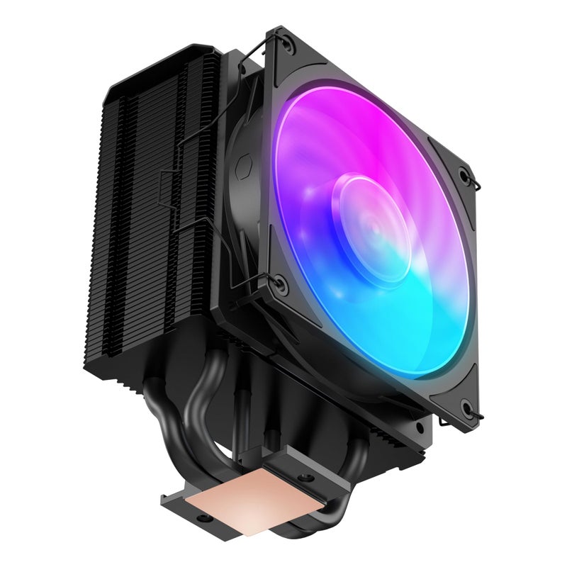 Cooler Master Hyper 212 3DHP ARGB CPU Air Cooler, 3DHP Heat Pipe Technology, Mobius 120 PWM Fan, Fully Customizable aRGB, Quiet Operation, Easy Install, AMD Ryzen 7 AM5|4, Intel Ultra 7 LGA 1851|1700 - Image 1