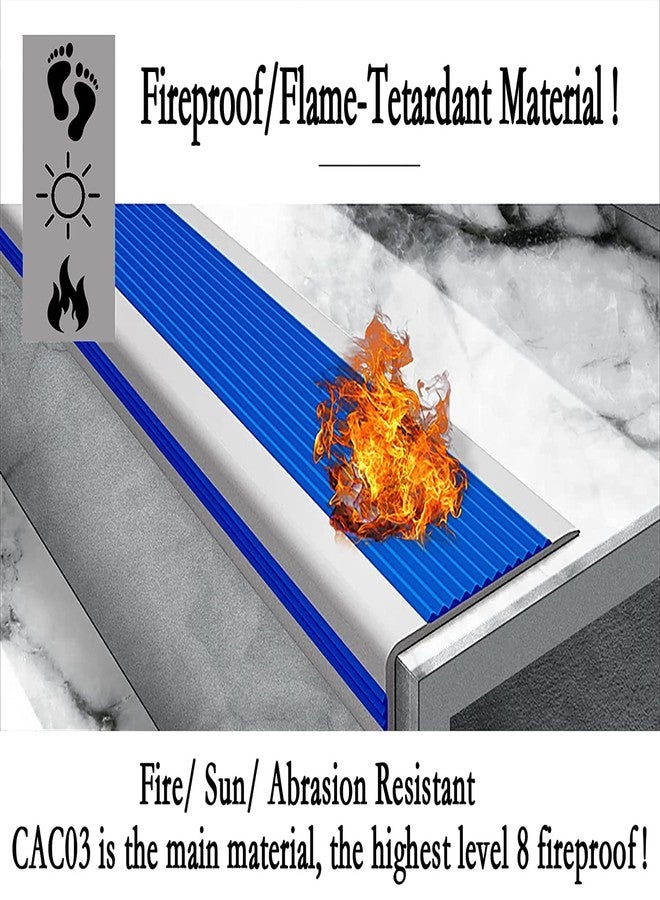 Drofail واقي حافة الدرج ذاتي اللصق من دروفيل، شرائط مطاطية مانعة للانزلاق لحواف الدرج للاستخدامات الداخلية والخارجية (أسود) - Image 4