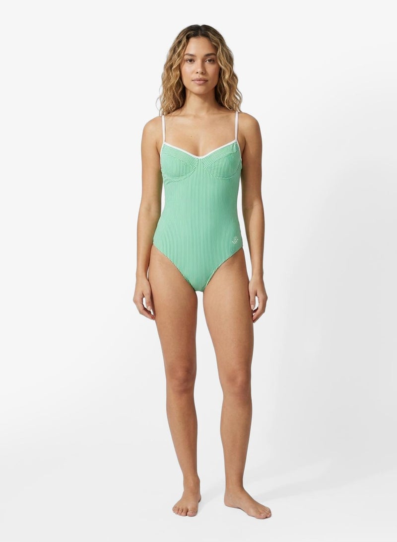 TOMMY HILFIGER Essential Seersucker Demi Cup Swimsuit - Image 4