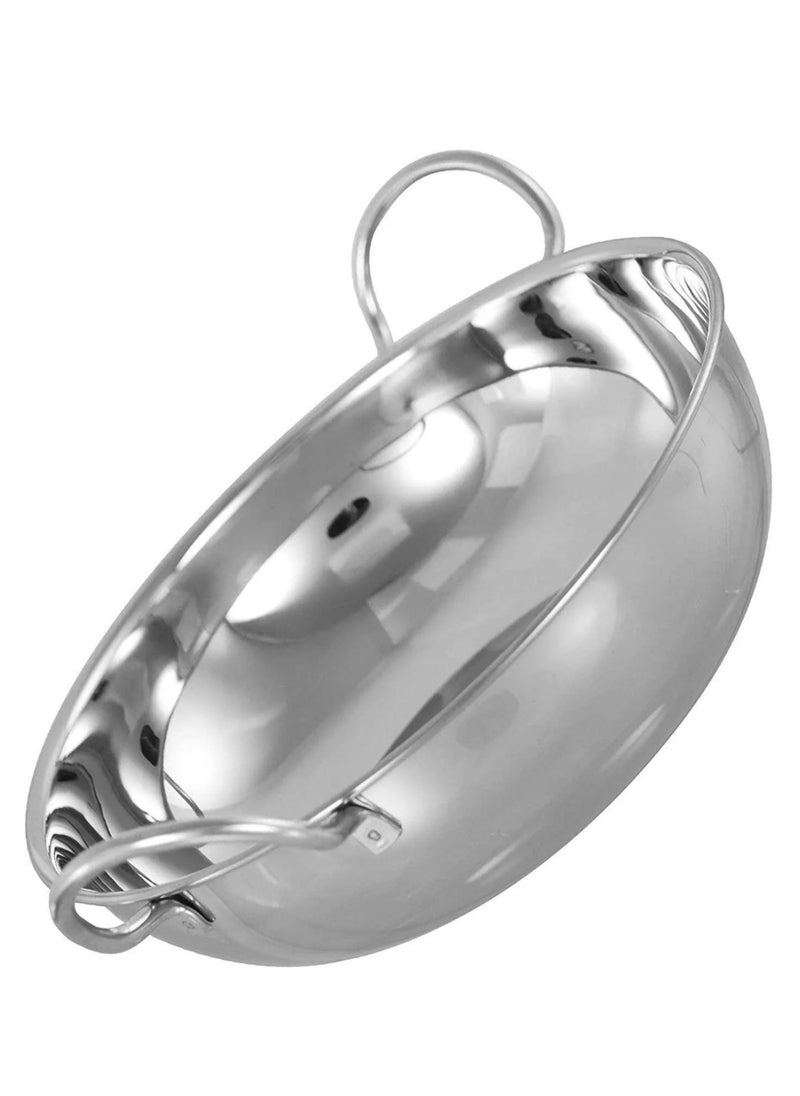555 2Pc Stainless Steel Kadai Serving Bowl  - Image 5