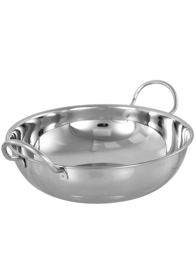 555 2Pc Stainless Steel Kadai Serving Bowl  - Image 4