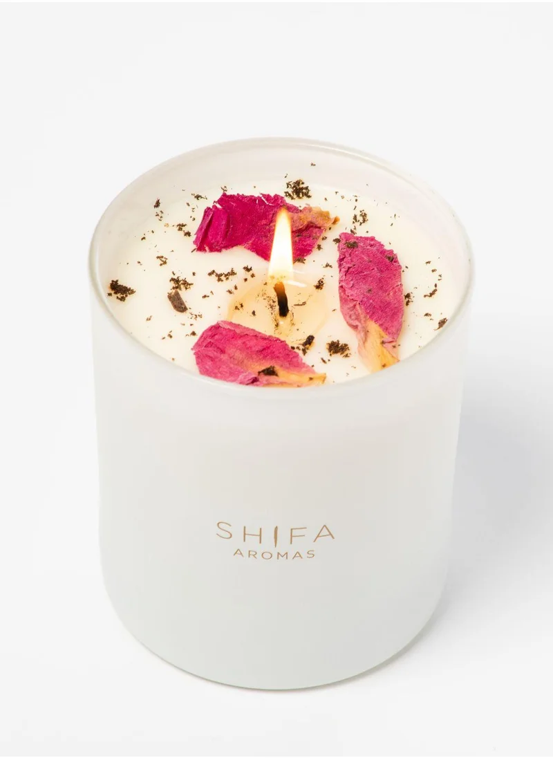 Shifa Aromas 30cl Glass Candle - Midnight Rose