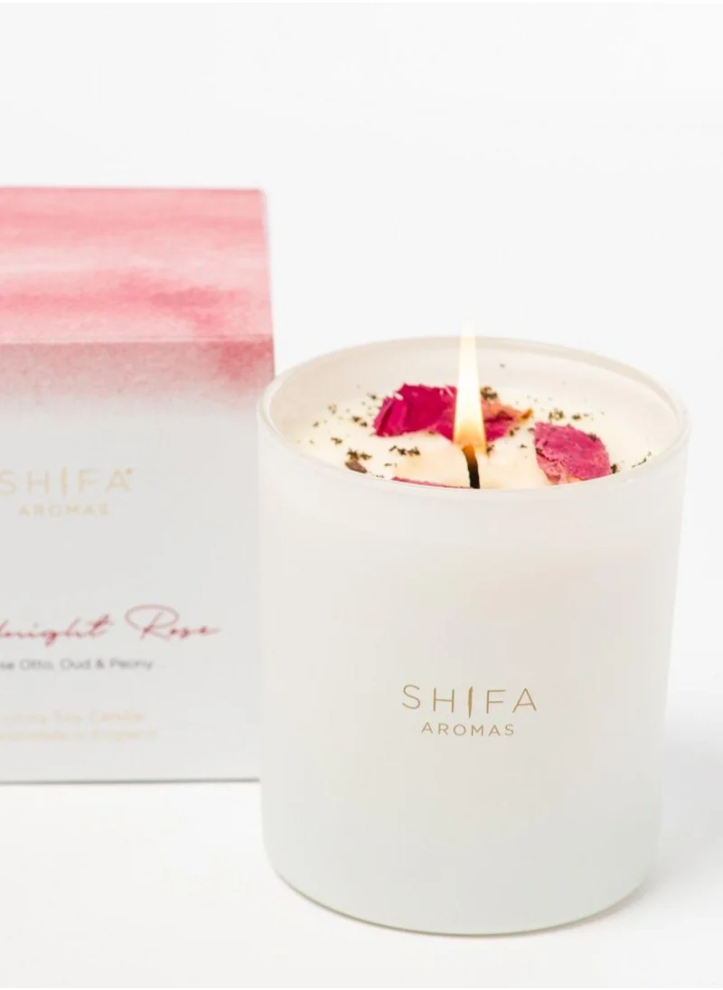 Shifa Aromas 30cl Glass Candle - Midnight Rose