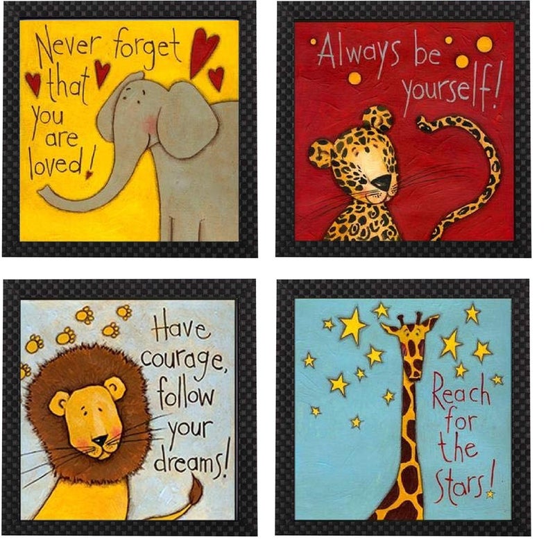 Webelkart Synthetic Designer Motivational/Funny Quote Photo Frame for Wall, Office, Study Room Decoration Poster Framed Without Glass (Multicolour, Size -10 x 10 Inches) -Set of 4 - Image 5
