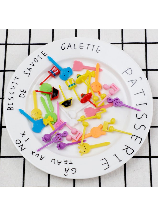 2024 Cartoon Fruit Fork Japanese Mini Fruit Sign Hot Children Fruit Fork Wholesale-Color:Boxed-Specifications:6pc Hat  - Image 5