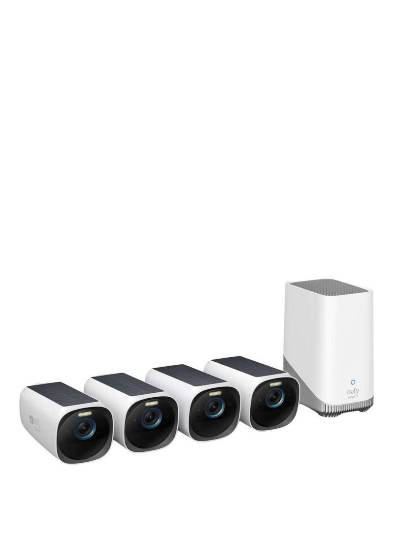 eufy Security EufyCam 3 4-Cam Kit, Security Camera Outdoor Wireless - Image 1