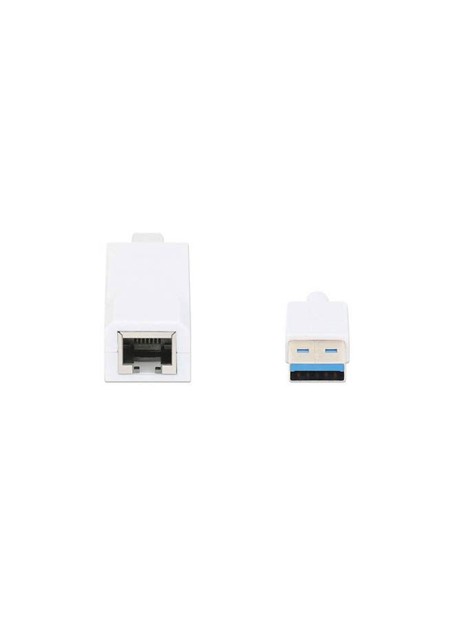Manhattan USB 3.0 to Gigabit Network Adapter 10/100/1000 Mbps Gigabit Ethernet SuperSpeed USB - Image 3