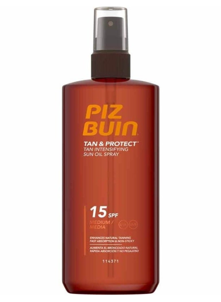 Piz Buin Tan & Protect Tan Intensifying Sun Oil Spray SPF15 150ml - Image 1