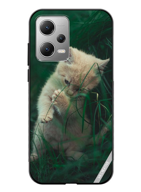 Protective Case Cover For Xiaomi Redmi Note 12 Playing Kitten Design Multicolour