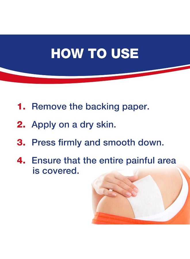 Hansaplast Lion Capsicum Plaster, Pain Relief Plaster, Activates Body Heat Against Pain, Promotes Relaxation and Restores Mobility, 1 Strip (One Size) - Image 3