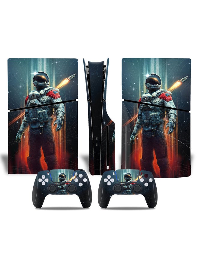 Straight Hair PS5slim Sticker PS5 Game Console PS5S Optical Drive Version Color Film P5SLIM Full Package Host Film-Color:XY-PS5SDisc-0103 - Image 3