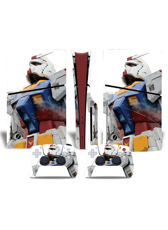 Straight Hair PS5slim Sticker PS5 Game Console PS5S Optical Drive Version Color Film P5SLIM Full Package Host Film-Color:XY-PS5SDisc-0103 - Image 4