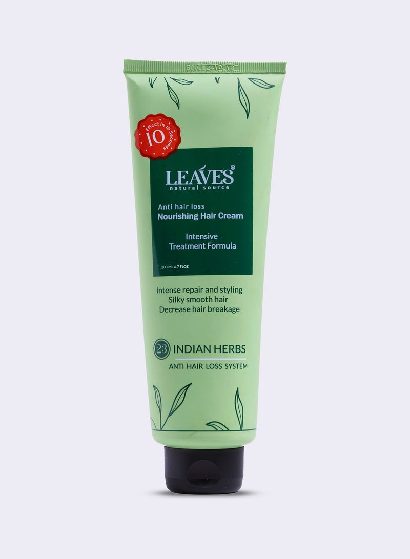 LEAVES Nourishing and Styling Hair Cream 200ml & Anti Hair Loss Shampoo & Conditioner 250ml Bundle - Image 2