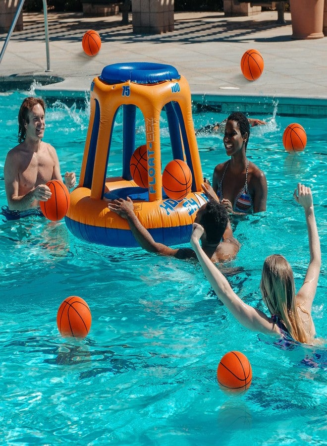 Vinsot 8 Pack Mini Rubber Basketballs Set 7 Inch Mini Hoop Basket Ball with Air Pump for Beginner Basketball Arcade Games Indoor Outdoor Pool Party Favors(Orange) - Image 5
