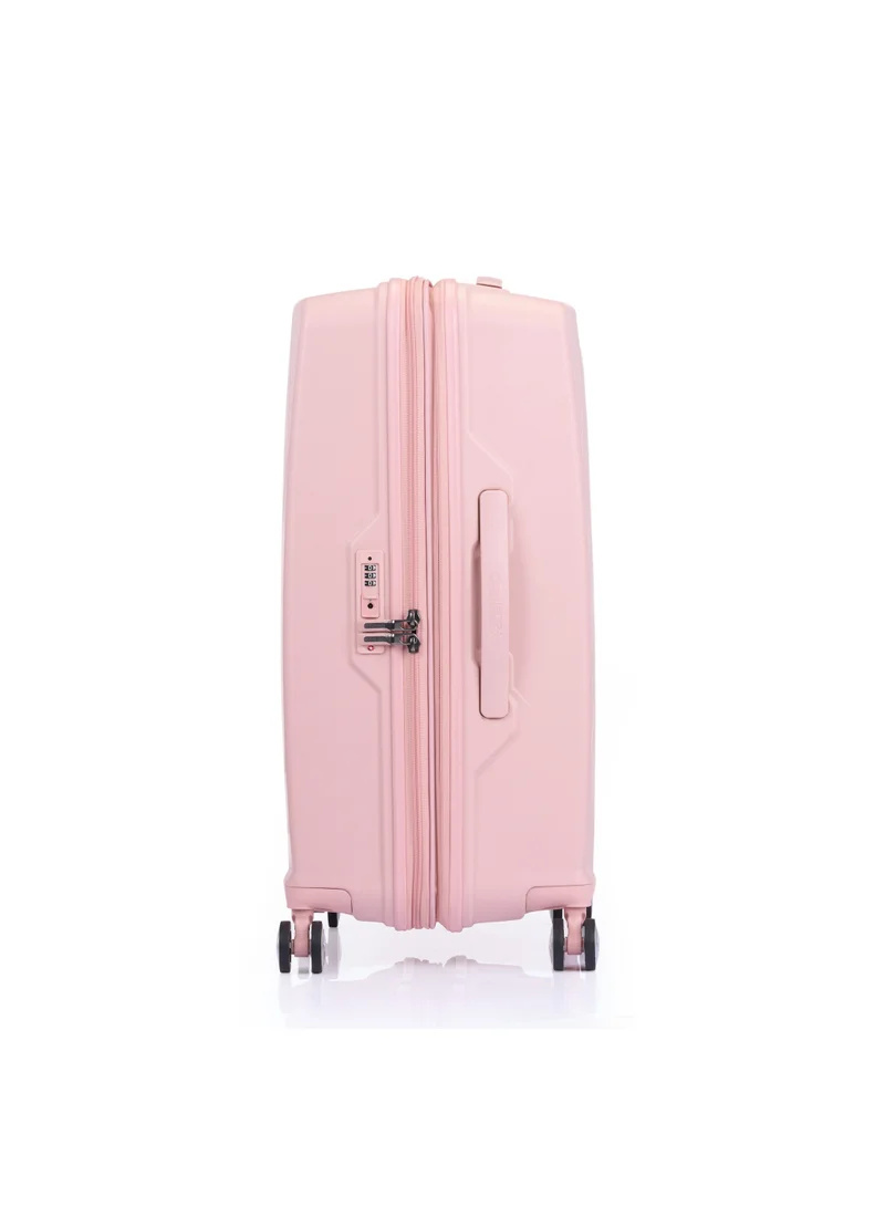 AMERICAN TOURISTER Argyle Suitcase, Check-In Size 68 cm / 25 inch, 4 Spinner Wheels, Hard Top, Polypropylene, Antique Pink|DuoSaf™ Security Zipper|Expandable|TSA 008 - 3 Years International Warranty