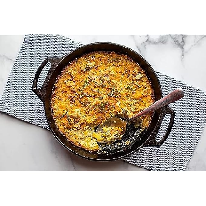 rayihni Skillet Cast Iron Grill Pan Round Diameter 30 Cm - Image 2