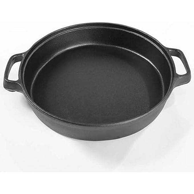 rayihni Skillet Cast Iron Grill Pan Round Diameter 30 Cm - Image 1