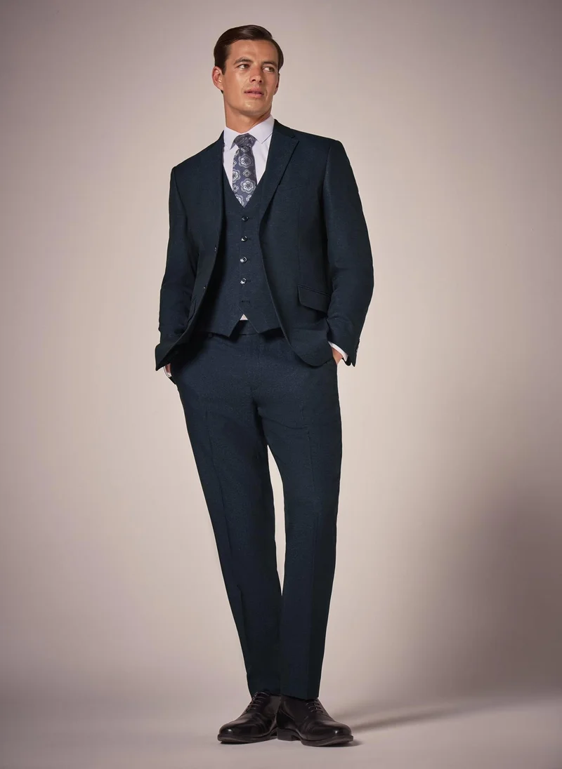 Matalan Taylor & Wright Vence Navy Tailored Trousers