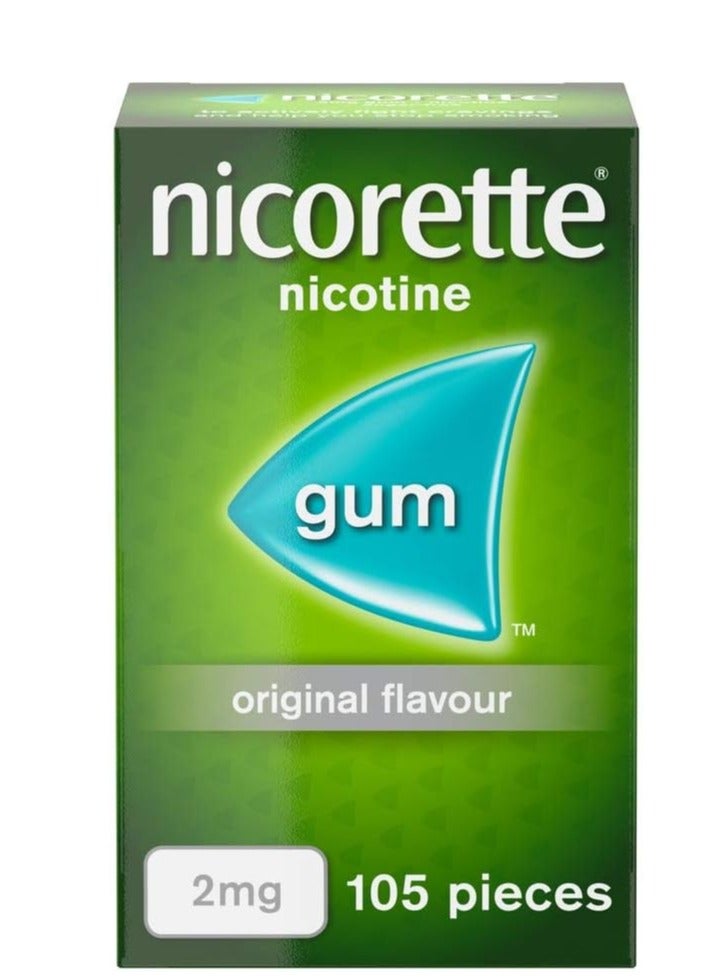 نيكوريت علكة نيكوتين الأصلية 2 ملغ - 105 قطعة - Image 1